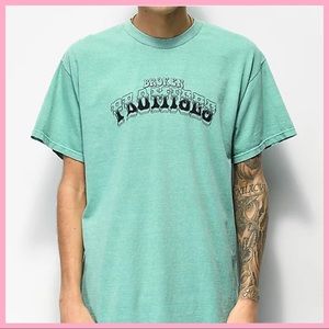 BROKEN PROMISES | Far Out Teal & Black T-Shirt